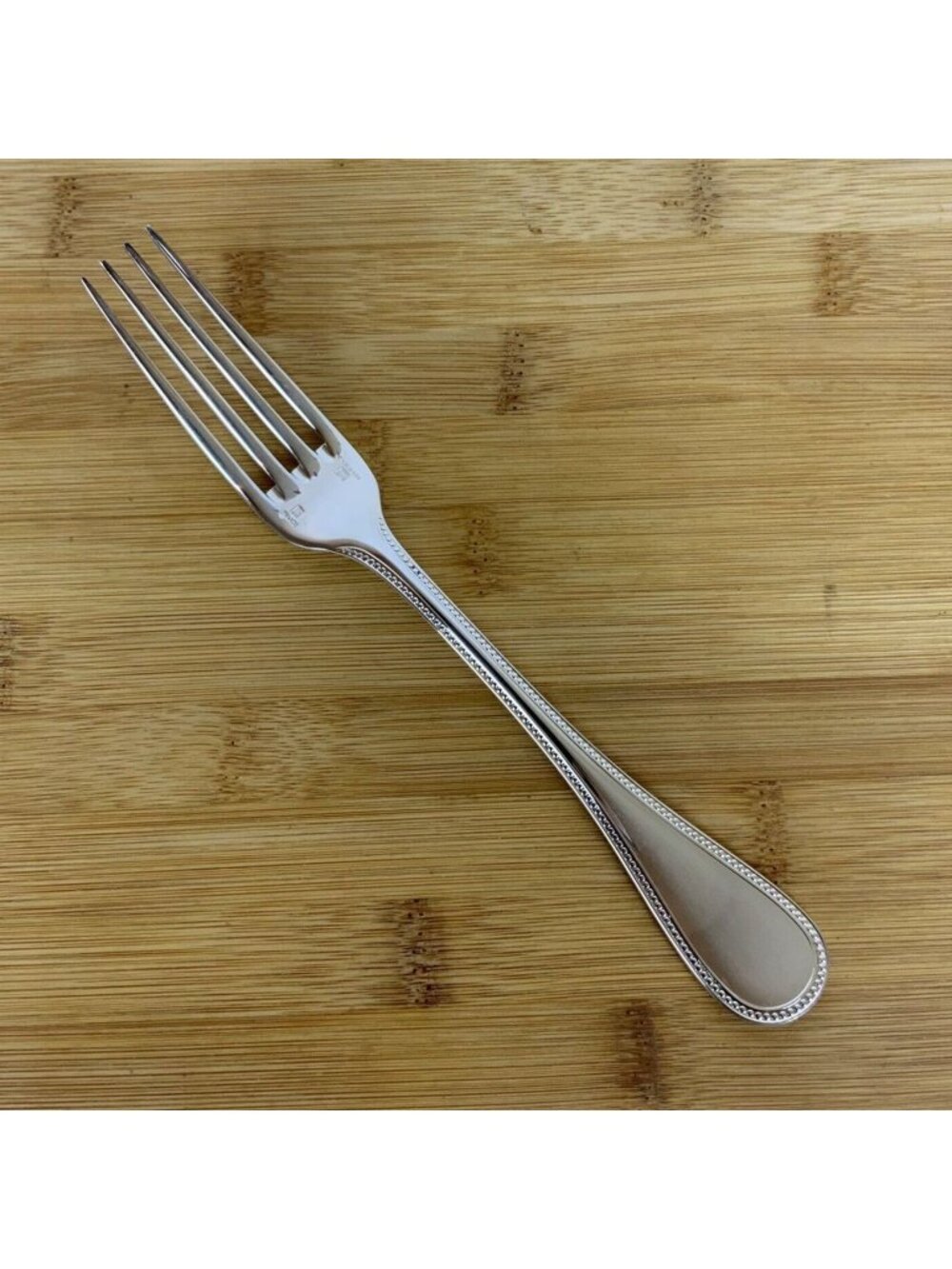Christofle France Perles ONE Dinner Fork Silverplate Flatware NEW Discontinued